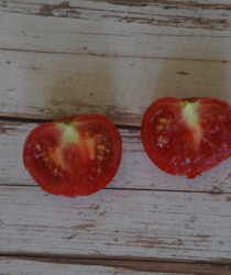 Томат «Эльберта персик» в разрезе Томат «Эльберта персик» в разрезе